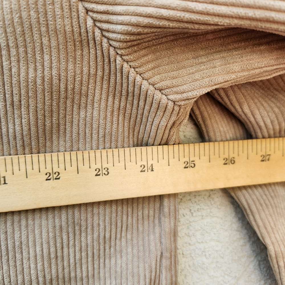 NASTY GAL Women's Shacket Size 8 Beige Corduroy Long Sleeve Oversized Jacket Top - Picture 12 of 12